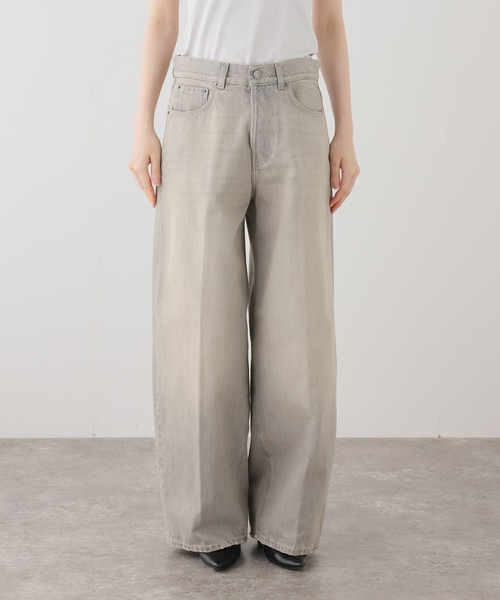 journal standard L'essage(ジャーナルスタンダードレサージュ)の「【HAIKURE/ハイクル】BETHANY SHORT LENGTH PEARL GREY(デニムパンツ・レディース・ライトグレー・25/24/23)」の5枚目の写真