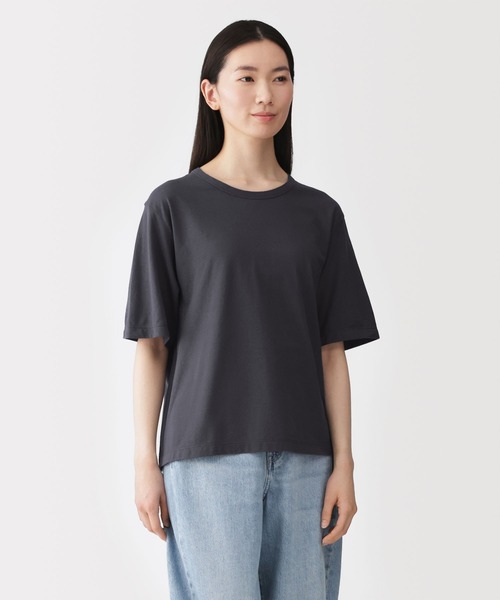 無印良品｜ムジルシリョウヒンのTシャツ/カットソー（ブルー・ネイビー