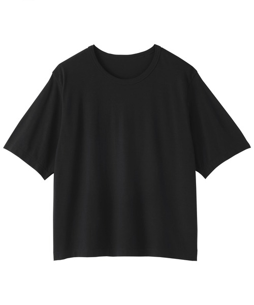 無印良品(ムジルシリョウヒン)の「婦人 強撚天竺編みクルーネック半袖Tシャツ(Tシャツ/カットソー・レディース・ブルー系/ホワイト/ライトブルー/ライトピンク/ブラック・S/M/L/XL)」の8枚目の写真