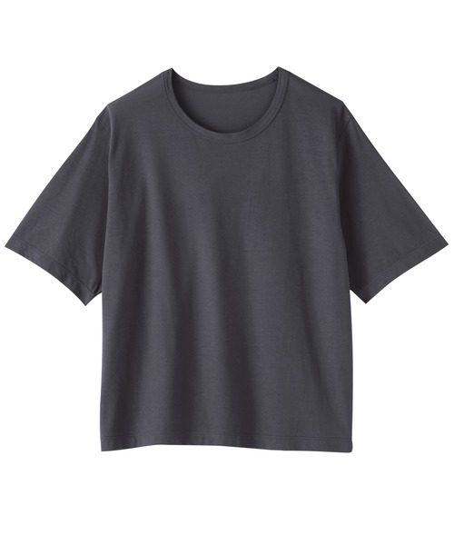 無印良品(ムジルシリョウヒン)の「婦人 強撚天竺編みクルーネック半袖Tシャツ(Tシャツ/カットソー・レディース・ブルー系/ホワイト/ライトブルー/ライトピンク/ブラック・S/M/L/XL)」の15枚目の写真