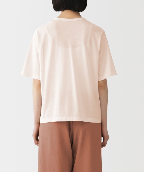 無印良品(ムジルシリョウヒン)の「婦人 強撚天竺編みクルーネック半袖Tシャツ(Tシャツ/カットソー・レディース・ブルー系/ホワイト/ライトブルー/ライトピンク/ブラック・S/M/L/XL)」の13枚目の写真