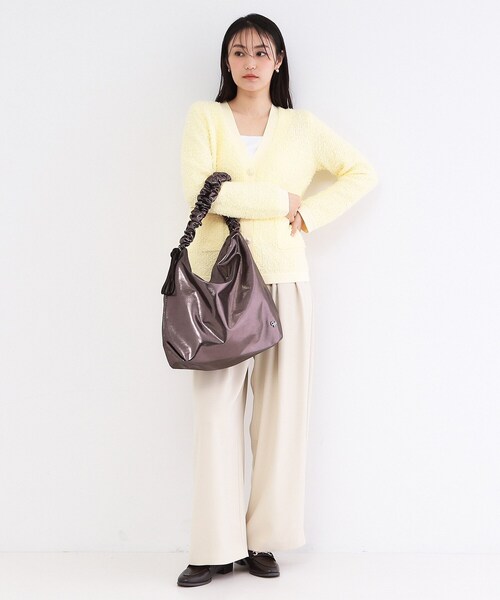 OPAQUE.CLIP（オペークドットクリップ）の「ドロストフリルハンドルA4ショルダー（ショルダーバッグ・レディース・ライトグレー/ブロンズ/ブラック/ベージュ・00）」の6枚目の写真