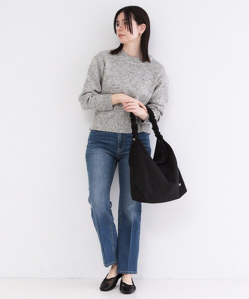 OPAQUE.CLIP（オペークドットクリップ）の「ドロストフリルハンドルA4ショルダー（ショルダーバッグ・レディース・ライトグレー/ブロンズ/ブラック/ベージュ・00）」の8枚目の写真