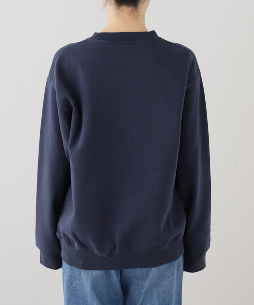 journal standard L'essage(ジャーナルスタンダードレサージュ)の「【SPORTY&RICH】Heritage Yankees Serif Crewneck:スウェット(スウェット・レディース・ネイビー・SMALL)」の3枚目の写真