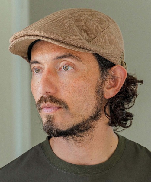 CAMBIO（カンビオ）の「mko13428- Loosely Woven Hunting Cap ハンチング(NF-261-BO019)（ハンチング/ベレー帽・メンズ・ベージュ/ブラック/ナチュラル・FREE）」の9枚目の写真