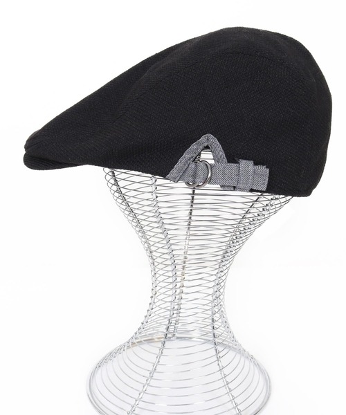 CAMBIO（カンビオ）の「mko13428- Loosely Woven Hunting Cap ハンチング(NF-261-BO019)（ハンチング/ベレー帽・メンズ・ベージュ/ブラック/ナチュラル・FREE）」の13枚目の写真