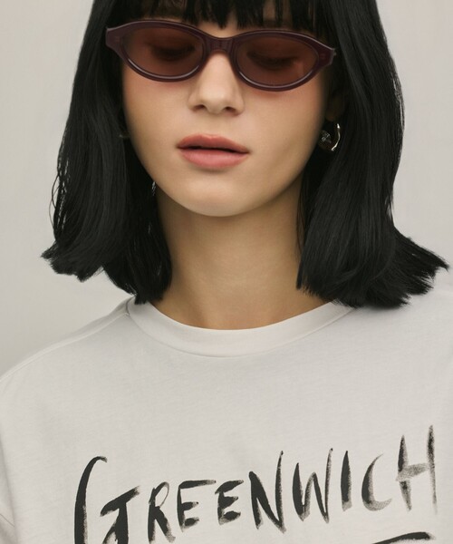 Diagram（ダイアグラム）の「レイヤードロゴＴシャツ（Tシャツ/カットソー・レディース・チャコールグレー/ホワイト/グレー・36）」の12枚目の写真