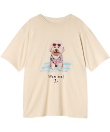 WACOAL（ワコール）の「ワコールキッズ　「Waninal」ワニナル　大人用パジャマ　トップス単品　3分袖（ルームウェア/パジャマ）」