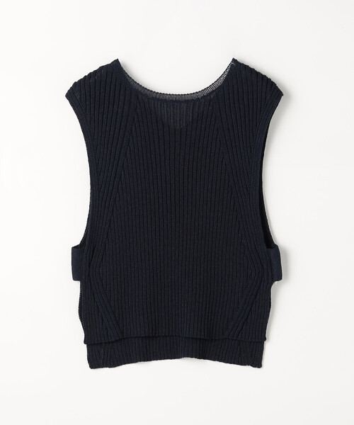 K.T KIYOKO TAKASE(キヨコタカセ)の「和紙混ドライタッチ ニットジレ(ベスト・レディース・ネイビー/ベージュ・FREE)」の17枚目の写真