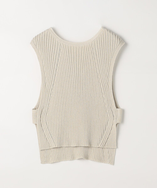 K.T KIYOKO TAKASE(キヨコタカセ)の「和紙混ドライタッチ ニットジレ(ベスト・レディース・ネイビー/ベージュ・FREE)」の18枚目の写真