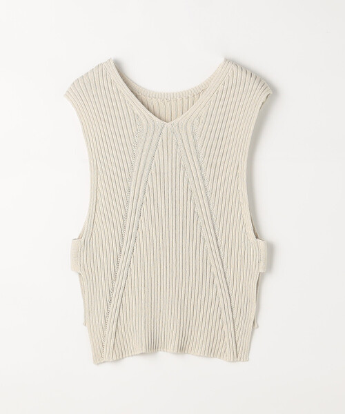 K.T KIYOKO TAKASE(キヨコタカセ)の「和紙混ドライタッチ ニットジレ(ベスト・レディース・ネイビー/ベージュ・FREE)」の19枚目の写真