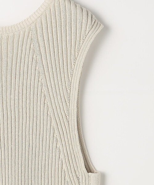 K.T KIYOKO TAKASE(キヨコタカセ)の「和紙混ドライタッチ ニットジレ(ベスト・レディース・ネイビー/ベージュ・FREE)」の22枚目の写真