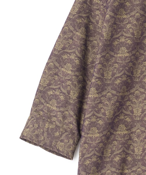 MEN'S BIGI(メンズビギ)の「【LIBERTY/リバティ】フラワージャガード 七分袖シャツ(シャツ/ブラウス・メンズ・ブラウン/ネイビー・03/02/01/04)」の6枚目の写真