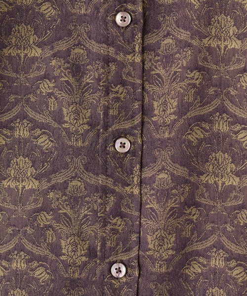 MEN'S BIGI(メンズビギ)の「【LIBERTY/リバティ】フラワージャガード 七分袖シャツ(シャツ/ブラウス・メンズ・ブラウン/ネイビー・03/02/01/04)」の8枚目の写真