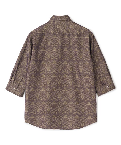 MEN'S BIGI(メンズビギ)の「【LIBERTY/リバティ】フラワージャガード 七分袖シャツ(シャツ/ブラウス・メンズ・ブラウン/ネイビー・03/02/01/04)」の4枚目の写真