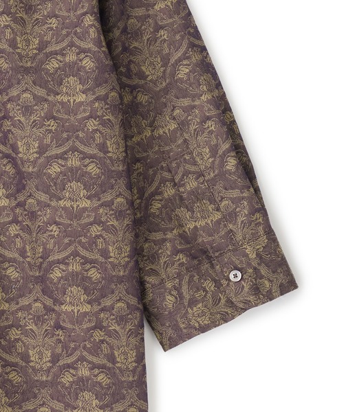 MEN'S BIGI(メンズビギ)の「【LIBERTY/リバティ】フラワージャガード 七分袖シャツ(シャツ/ブラウス・メンズ・ブラウン/ネイビー・03/02/01/04)」の3枚目の写真