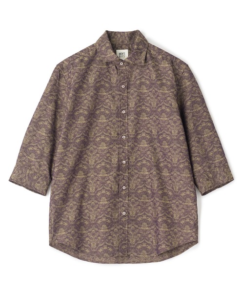 MEN'S BIGI(メンズビギ)の「【LIBERTY/リバティ】フラワージャガード 七分袖シャツ(シャツ/ブラウス・メンズ・ブラウン/ネイビー・03/02/01/04)」の11枚目の写真