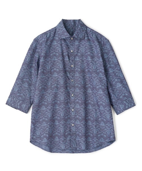 MEN'S BIGI(メンズビギ)の「【LIBERTY/リバティ】フラワージャガード 七分袖シャツ(シャツ/ブラウス・メンズ・ブラウン/ネイビー・03/02/01/04)」の10枚目の写真