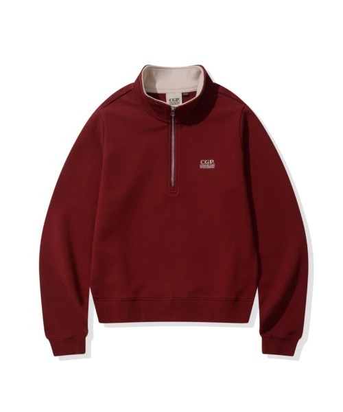 (Women) Small Square Logo Half Zip-up CBEWWTL031