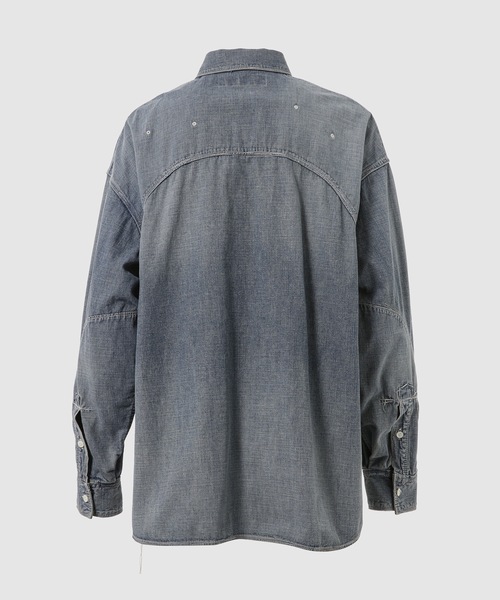 DAIRIKU(ダイリク)の「BenjaminButton 8-Oz Denim Work Shirt(シャツ/ブラウス・メンズ・インディゴブルー・L/M)」の5枚目の写真