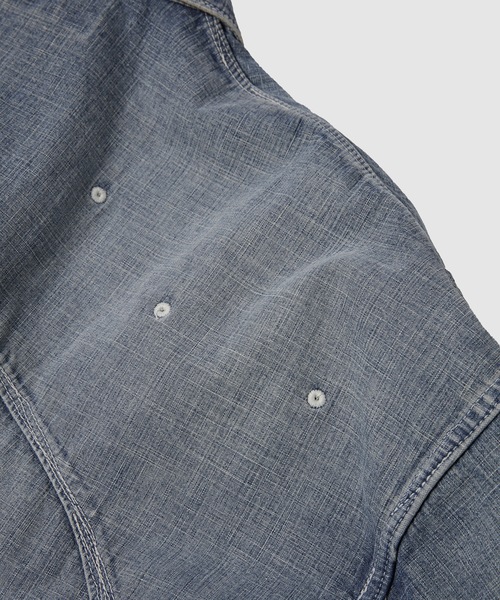DAIRIKU(ダイリク)の「BenjaminButton 8-Oz Denim Work Shirt(シャツ/ブラウス・メンズ・インディゴブルー・L/M)」の10枚目の写真