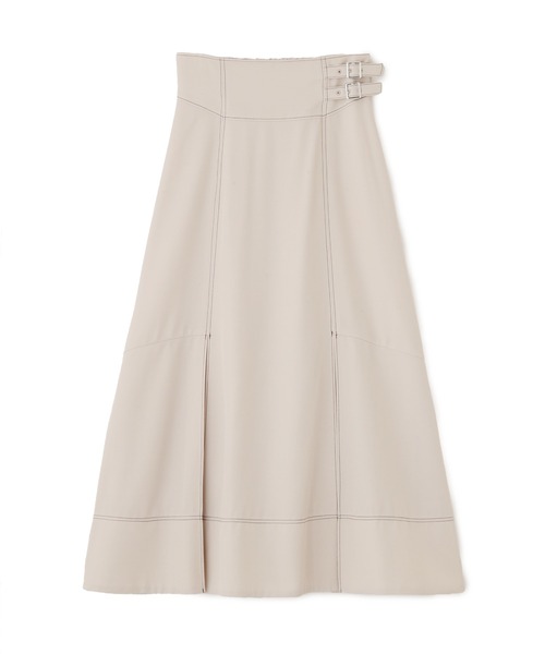 JILL by JILL STUART(ジルバイジルスチュアート)の「バイカラーステッチAラインフレアスカート(スカート・レディース・グレー/ネイビー/ベージュ・MEDIUM/SMALL)」の8枚目の写真