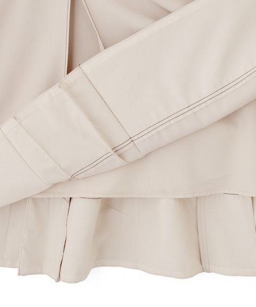 JILL by JILL STUART(ジルバイジルスチュアート)の「バイカラーステッチAラインフレアスカート(スカート・レディース・グレー/ネイビー/ベージュ・MEDIUM/SMALL)」の14枚目の写真