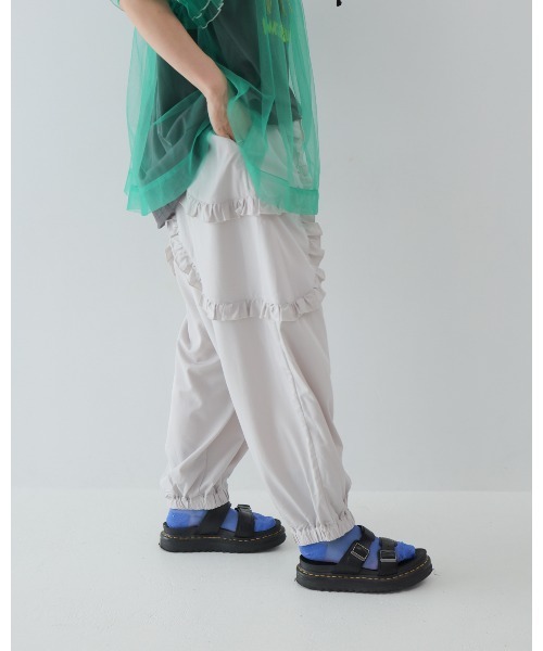 unica(ユニカ)の「ダブルフリルジョガーパンツ laides(その他パンツ・レディース・ピンク/ブラック/グレー・F)」の19枚目の写真