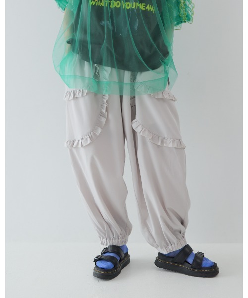 unica(ユニカ)の「ダブルフリルジョガーパンツ laides(その他パンツ・レディース・ピンク/ブラック/グレー・F)」の20枚目の写真