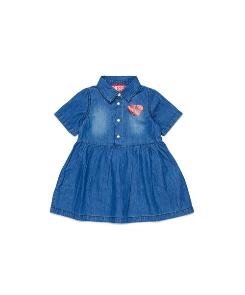 DIESEL(ディーゼル)の「ベビー デニムドレス DERLIB(シャツワンピース・キッズ・インディゴブルー・24M/12M/36M)」の1枚目の写真