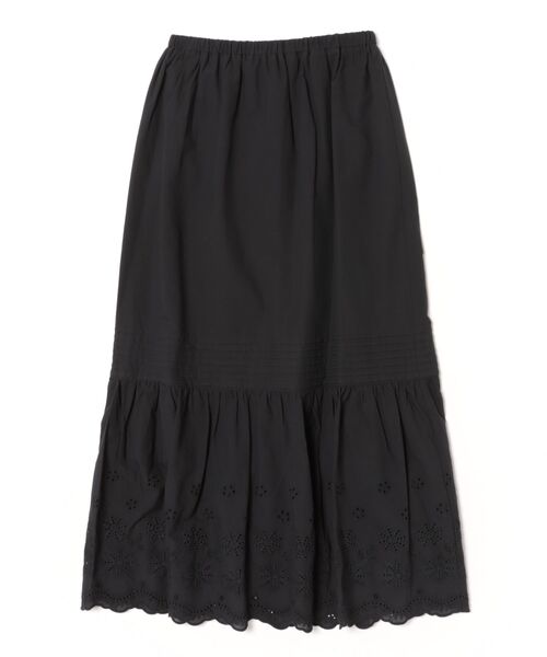 LA MARINE FRANCAISE(マリン フランセーズ)の「エンブロイダリーレースロングスカート(スカート・レディース・ホワイト/ブラック・FREE)」の2枚目の写真