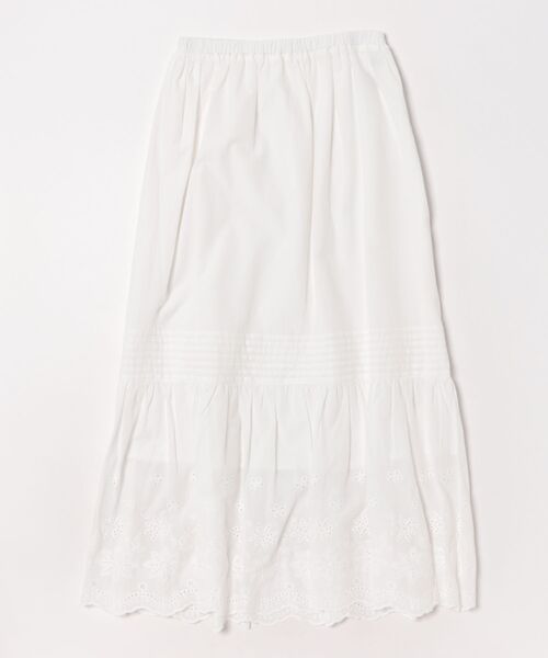 LA MARINE FRANCAISE(マリン フランセーズ)の「エンブロイダリーレースロングスカート(スカート・レディース・ホワイト/ブラック・FREE)」の12枚目の写真