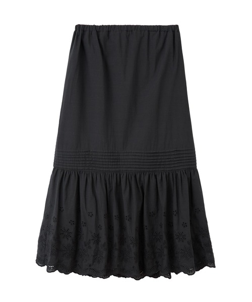 LA MARINE FRANCAISE(マリン フランセーズ)の「エンブロイダリーレースロングスカート(スカート・レディース・ホワイト/ブラック・FREE)」の14枚目の写真