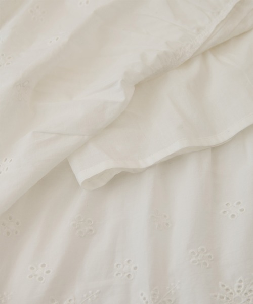 LA MARINE FRANCAISE(マリン フランセーズ)の「エンブロイダリーレースロングスカート(スカート・レディース・ホワイト/ブラック・FREE)」の16枚目の写真