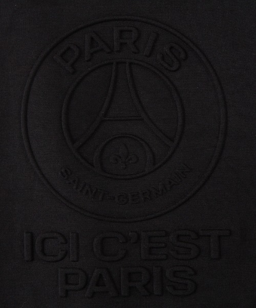 PARIS SAINT-GERMAIN（パリサンジェルマン）の「[PARIS SAINT-GERMAIN/パリ・サン＝ジェルマン] PSGエンボスロゴ ショートスリーブTシャツ（Tシャツ/カットソー・メンズ・ブラック/ライトグレー・XL/L/M）」の3枚目の写真