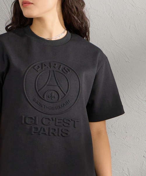 PARIS SAINT-GERMAIN（パリサンジェルマン）の「[PARIS SAINT-GERMAIN/パリ・サン＝ジェルマン] PSGエンボスロゴ ショートスリーブTシャツ（Tシャツ/カットソー・メンズ・ブラック/ライトグレー・XL/L/M）」の20枚目の写真