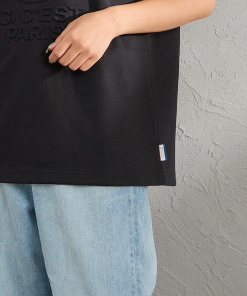 PARIS SAINT-GERMAIN（パリサンジェルマン）の「[PARIS SAINT-GERMAIN/パリ・サン＝ジェルマン] PSGエンボスロゴ ショートスリーブTシャツ（Tシャツ/カットソー・メンズ・ブラック/ライトグレー・XL/L/M）」の21枚目の写真