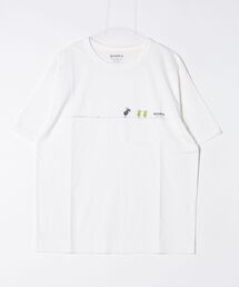 quadro（クオドロ）の「30/1度詰天竺プリントクルーT（Tシャツ/カットソー）」