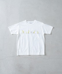 quadro（クオドロ）の「30/1度詰天竺プリントクルーT（Tシャツ/カットソー）」