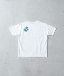 quadro（クオドロ）の「30/1度詰天竺プリントクルーT（Tシャツ/カットソー）」
