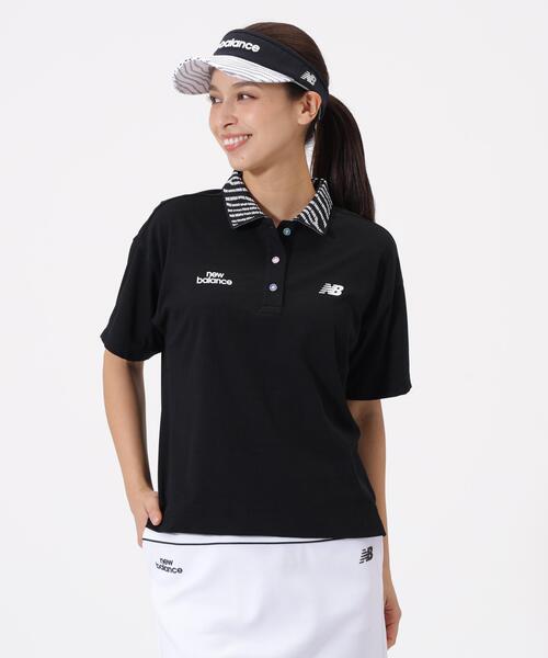 [new balance golf] полурукавная большая поло-рубашка (женская)