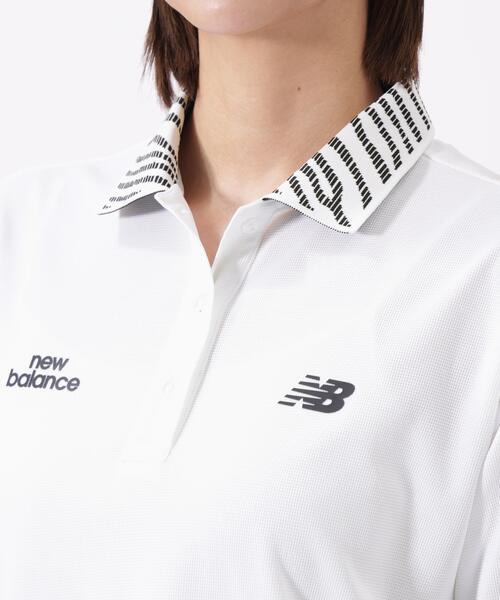 New Balance Golf（ニューバランスゴルフ）の「【new balance golf】半袖 ビッグ ポロシャツ (WOMENS)（ポロシャツ・レディース・ブラック/ホワイト・LARGE/MEDIUM/SMALL）」の21枚目の写真