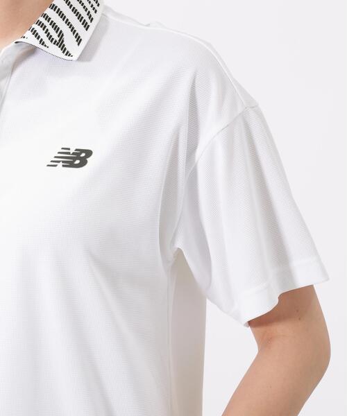 New Balance Golf（ニューバランスゴルフ）の「【new balance golf】半袖 ビッグ ポロシャツ (WOMENS)（ポロシャツ・レディース・ブラック/ホワイト・LARGE/MEDIUM/SMALL）」の22枚目の写真
