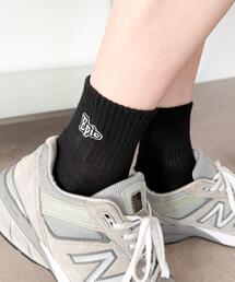 WEGO（ウィゴー）の「WEGO/Epic刺繍ロゴアンクルパイルソックス（ソックス/靴下）」