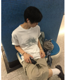 NICE GHOST CLUB（ナイスゴーストクラブ）の「MOVING SYMBOL TEE_WHITE/GREY(NG2EMUT522A)（Tシャツ/カットソー）」