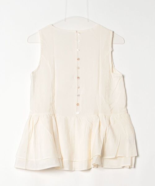 FREE STYLISTS(フリー スタイリスト)の「YUGA_YGMC Frilled tiered blouse(Tシャツ/カットソー・レディース・ブラック/オフホワイト/グレー・FREE)」の4枚目の写真