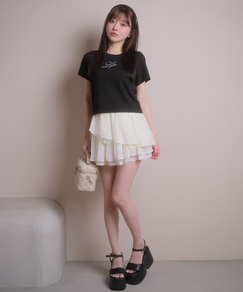 LIPSERVICE（リップサービス）の「プラットフォームサンダル（サンダル・レディース・アイボリー/ブラック・S/M/L）」の3枚目の写真