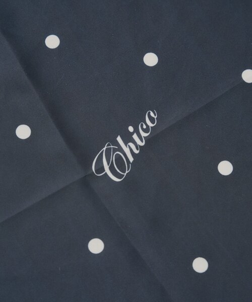 Chico(チコ)の「ドット柄スカーフ(バンダナ/スカーフ・レディース・アイボリー/ブラック・FREE)」の8枚目の写真