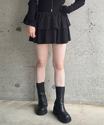 ティアードフリルミニスカート