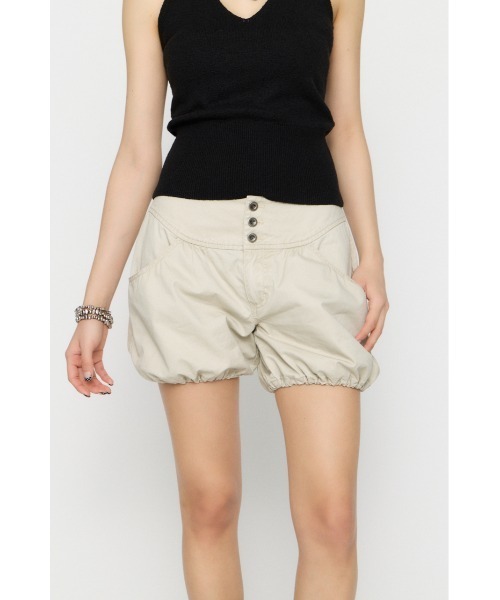 LAGUA GEM(ラグアジェム)の「WASH DRAWERS ショートパンツ(その他パンツ・レディース・アイボリー/ブラック/カーキ・X-SMALL/SMALL/MEDIUM)」の8枚目の写真